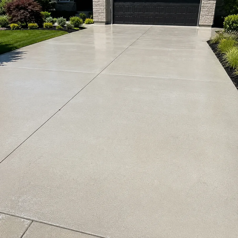Pressure washing — after