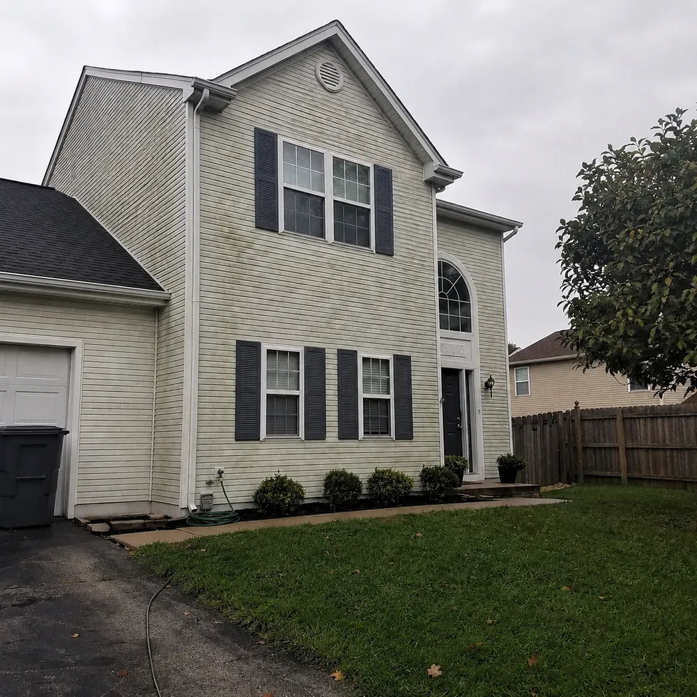 Soft and pressure washing — after